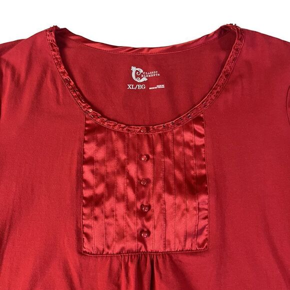Classic Elements Red XL Top Knit Long Sleeve - Picture 2 of 8